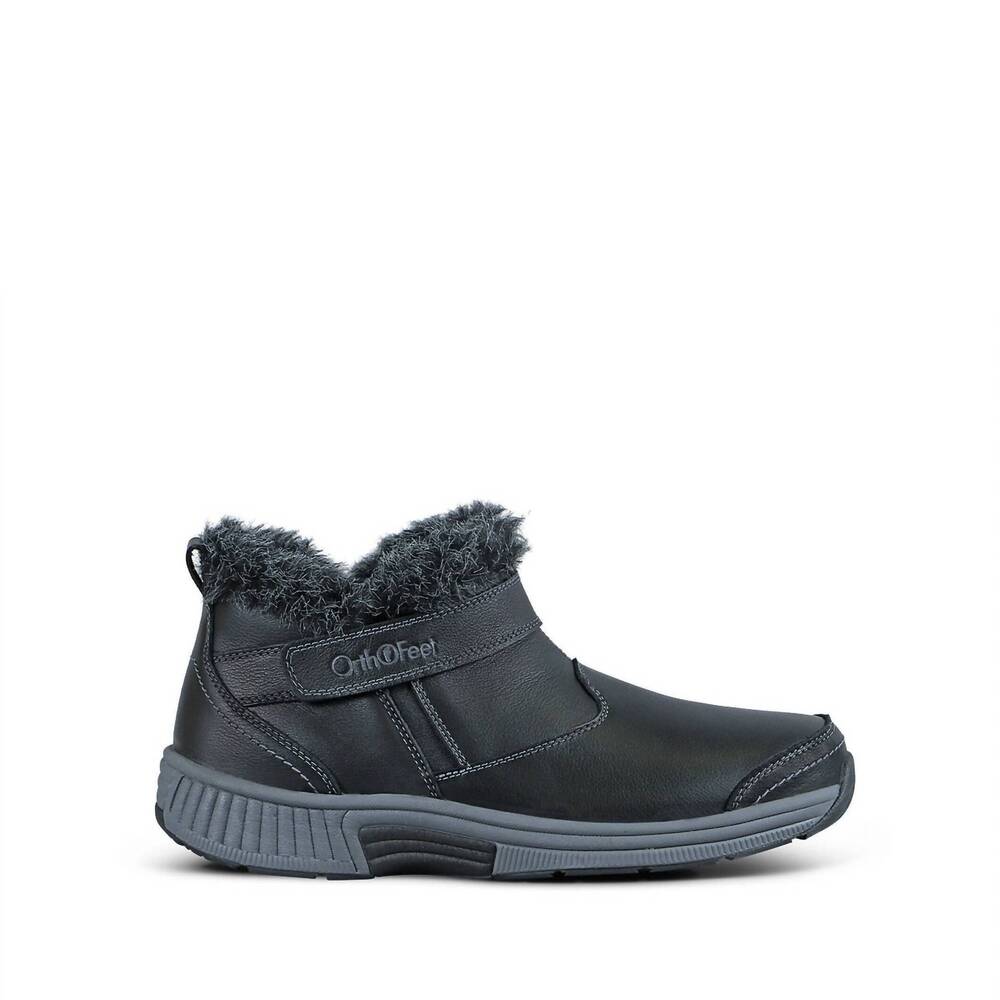 NEW ORTHOFEET women's sienna orthopedic boots in black
